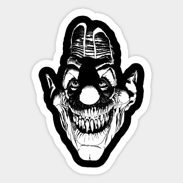 Taffy the Clown Lurking in Shadow Clown Sticker TeePublic